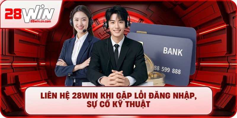 Liên hệ 28Win khi gặp lỗi đăng nhập, sự cố kỹ thuật